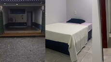Imagens da carceragem do 19º BPM mostram celas amplas, com beliches, ventilação e televisão - Imagem: Reprodução