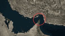 A possível interrupção do fluxo de petróleo global gera preocupação, enquanto o Irã e Israel intensificam suas hostilidades - Imagem: Reprodução/ Google Maps