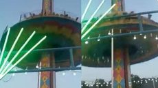 O acidente aconteceu em um parque de diversão no norte da Índia - Imagem: reprodução/Facebook