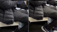 Homem é flagrado se masturbando em metrô de SP - Imagem: Reprodução