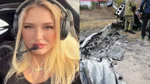 Uma mulher filmou os seus últimos momentos antes de morrer em um acidente de um avião monomotor. - Imagem: reprodução I Twitter @ normhaber