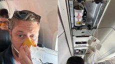 Passageiro relata pavor em voo que caiu mais de 5 mil metros em 6 minutos - Imagem: reprodução Twitter