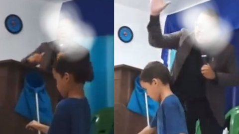 Pastor agrediu criança durante culto - Imagem: reprodução Instagram