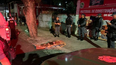 Membro do PCC é executado com mais de 10 tiros. - Imagem: Divulgação / PM