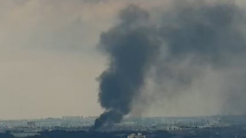 Imagens da fumaça e relatos de moradores destacam a gravidade da situação - Imagem: Reprodução/G1/EPTV