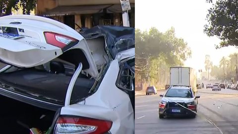 Perseguição policial na zona norte de São Paulo termina com duas pessoas mortas - Imagem: Reprodução/SBT