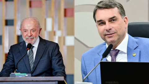Pesquisa Real Time Big Data indica empate técnico entre Flávio Bolsonaro e Lula em eventual segundo turno presidencial no Estado de São Paulo - Imagem: Reprodução