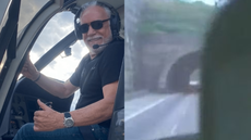Manobra feita em um helicóptero Jet Ranger marcou a trajetória do piloto anos atrás - Imagem: Reprodução