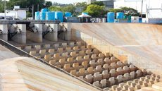 Com capacidade de 900 mil m³, piscinão foi projetado para conter águas do Ribeirão dos Meninos - Imagem: Divulgação / Governo de SP