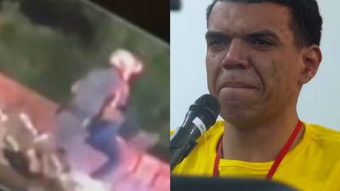 PM é indiciado por tentativa de homicídio após lançar homem de ponte - Imagem: Reprodução / X / @KateBrasil_ / TV Globo