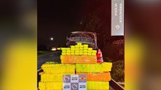PM intercepta carga exorbitante de maconha em Sertãozinho - Imagem: Divulgação / PMSP