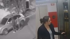 Câmeras de segurança registraram o momento em que Fernanda foi atraída para o local do crime, onde foi brutalmente atacada - Imagem: Reprodução