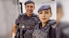 Tenente‑coronel Geraldo Leite Rosa Neto foi preso em São José dos Campos (SP) e denunciado por feminicídio e fraude processual - Imagem: Reprodução