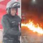 Homem incendeia posto de combustíveis após acusar venda de gasolina adulterada no Rio