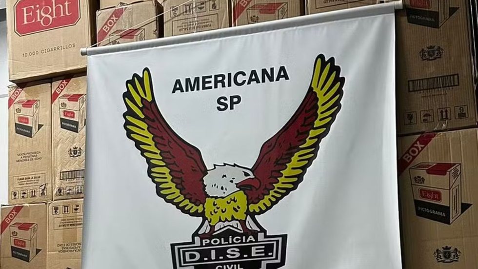 Polícia Civil apreende 800 mil cigarros em Campinas, contrabandeados do Paraguai - Imagem: Divulgação/ Polícia Civil / Dise