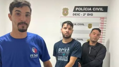 Além de estelionato, a polícia investiga a possível ligação do grupo com uma tentativa de latrocínio em São Paulo - Imagem: Reprodução / TV Globo