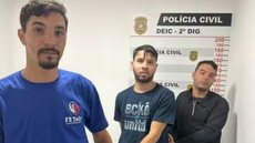 Além de estelionato, a polícia investiga a possível ligação do grupo com uma tentativa de latrocínio em São Paulo - Imagem: Reprodução / TV Globo