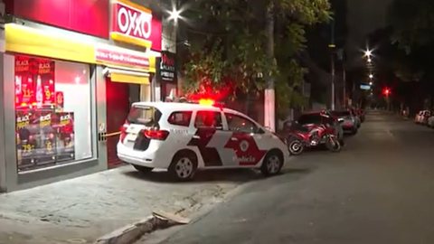 Policial militar aposentado é morto durante assalto a mercado em São Paulo - Imagem: Reprodução/TV Globo/SPTV