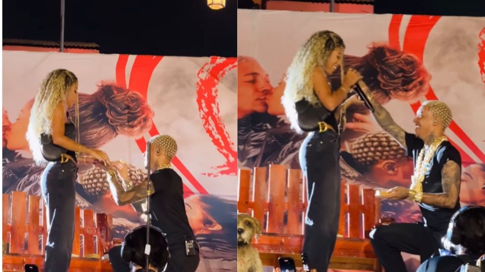 Poze do Rodo pede namorada em casamento durante show histórico no Rock in Rio - Imagem: Reprodução/ Instagram