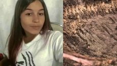 Ágata Gonzaga Peixoto Ferreira, de 17 anos, foi enterrada no quintal de casa - Imagem: reprodução/TV Tribuna