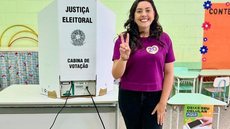 Pricila Gambale, primeira prefeita reeleita do município de Ferraz de Vasconcelos - Imagem: Reprodução  / Instagram  / @pricilagabale