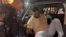 Suspeito foi detido enquanto dirigia um carro de luxo na Rodovia dos Bandeirantes - Imagem: Reprodução | PMSP