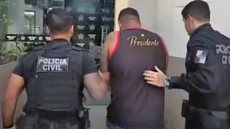 Prisão ocorreu durante operação da Delegacia de Homicídios da Capital - Reprodução/TV Globo