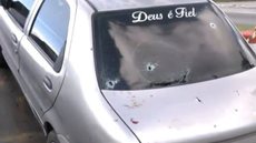 Um tiroteio da PRF em Duque de Caxias deixou Juliana e seu pai feridos. - Imagem: Reprodução | X (Twitter)