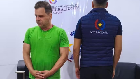 Silvinei preso pela polícia paraguaia - Imagem: Reprodução