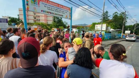 Professora relata desespero ao tentar salvar bebês durante ataque que matou 4 em Blumenau - Imagem: reprodução TV Globo