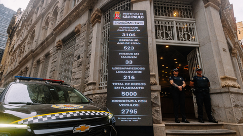 Tecnologia inteligente contribuiu para fortalecer o sistema de vigilância na capital - Imagem: Leon Rodrigues | PrefSP