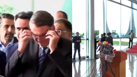 Depois de 48h de espera, o atual Presidente da República Jair Bolsonaro se manifestou durante uma coletiva de imprensa. - Imagem: reprodução I Youtube Jovem Pan