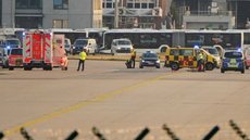 Protesto ambiental paralisa aeroporto de Frankfurt e cancela uma centena de voos - Imagem: Reprodução / X (antigo Twitter) @ReutersWorld