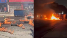 Moradores bloqueiam ruas na Zona Sul de SP em protesto contra apagão - Imagem: Reprodução | Redes Sociais