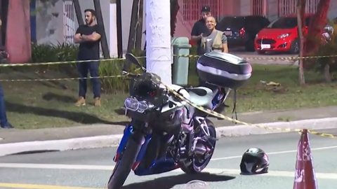 Na Zona Sul de SP, um publicitário foi morto após tentativa de roubo de sua moto - Imagem: Reprodução / TV globo