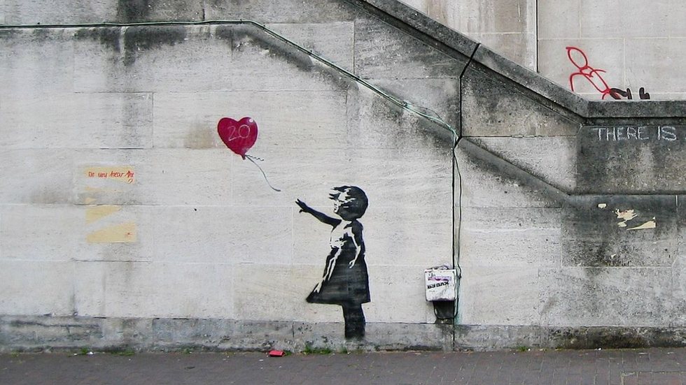 Quadro de Banksy é recuperado após roubo - Imagem: Reprodução / Wikipédia