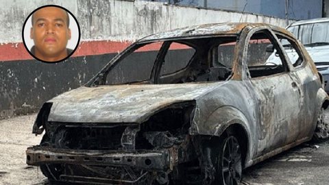 Veículo foi encontrado queimado em Itapecerica da Serra - Imagem: Reprodução / TV Globo / João Netto / Arquivo pessoal