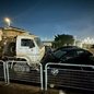 Racha envolveu oito veículos além dos caminhões e deixou vítimas encaminhadas ao hospital - Imagem: Reprodução/Cristina Mayumi/TV Globo