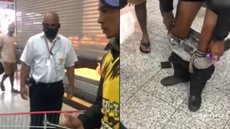 VIDEO! Mototaxista negro precisa tirar as calças em supermercado para provar que não roubou - Imagem: reprodução