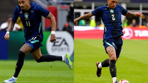 Seleção perde Raphinha e Wesley por lesão antes de amistoso. - Imagem: Reprodução/Redes Sociais.