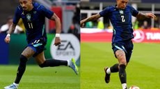 Seleção perde Raphinha e Wesley por lesão antes de amistoso. - Imagem: Reprodução/Redes Sociais.