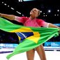 Rebeca Andrade dá show e Brasil vai para a final da Ginástica Artística - Imagem: Reprodução/Twitter