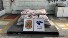 Receita Federal intercepta mais de 400 kg de cocaína no Porto de Santos - Imagem: Divulgação / Receita Federal