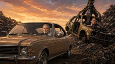 Lula é um Opala velho e Bolsonaro está no desmanche - Imagem: Reprodução