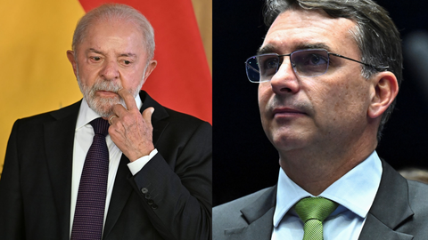 Lula e Flávio Bolsonaro lideram índices de rejeição em nova pesquisa nacional eleitoral - Imagem: Reprodução