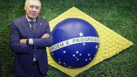 Carlo Ancelotti seguirá no comando da Seleção Brasileira até 2030 após renovação oficializada pela CBF nesta quinta-feira - Imagem: Rafael RIbeiro/CBF
