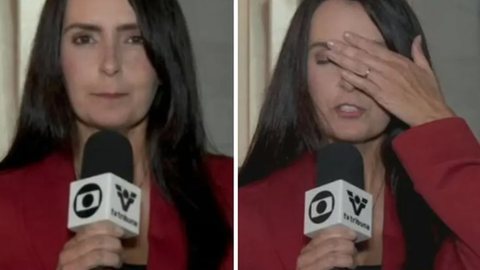 Repórter da Globo desmaia ao vivo em telejornal: 'Apaguei' - Foto: Reprodução / Globo