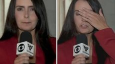 Repórter da Globo desmaia ao vivo em telejornal: 'Apaguei' - Foto: Reprodução / Globo