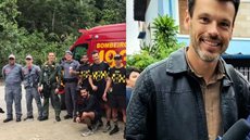 Repórter da Band é resgatado após se perder em trilha no litoral - Imagem: Divulgação/ Corpo de Bombeiros/ Redes Sociais