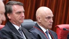 O ex-presidente Jair Bolsonaro e o ministro do Supremo Tribunal Federal (STF) Alexandre de Moraes - Imagem: Divulgação / TSE / Secom / Antonio Augusto